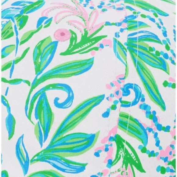☀🌴🏌 NWT LILLY PULITZER Women’s Run Around Hat Resort White Print - Picture 4 of 10